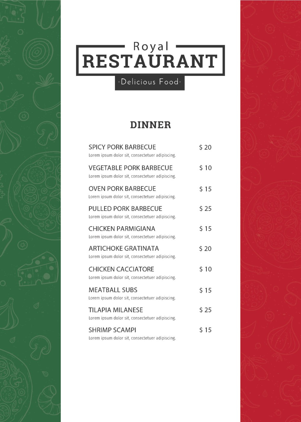 Menu 3